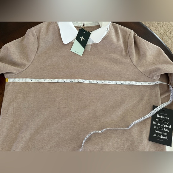 Tuckernuck Women's Sandwhisp Dakotah Dickey Peter Pan Collar Dress Shift XXL NWT - Picture 7 of 16